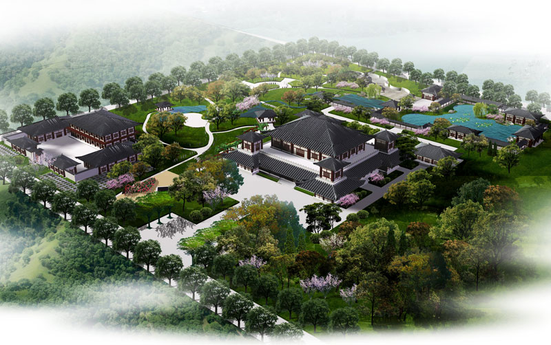 陕西省汉中市勉县刘备称王坛博物馆建筑设计(图1)