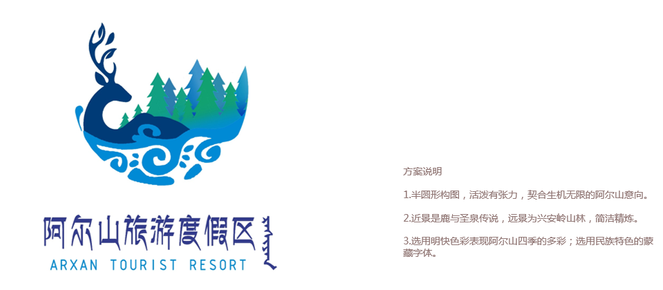 内蒙古阿尔山旅游度假区规划创建咨询顾问项目文创logo设计(图3)