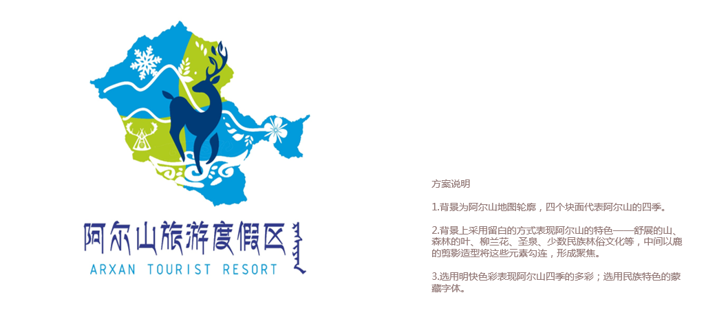 内蒙古阿尔山旅游度假区规划创建咨询顾问项目文创logo设计(图1)
