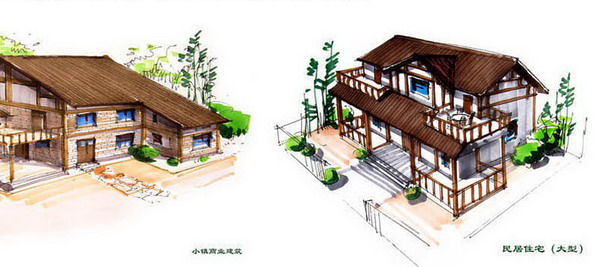 四川省罗江市国家重点小城镇建筑设计(图3)